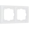 Werkel W0022001 Рамка из поликарбоната на 2 поста Snabb Basic белый