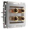 Werkel W1185009 Акустическая розетка cеребряный рифленый