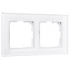 Werkel W0021101 Рамка из стекла на 2 поста Favorit белый