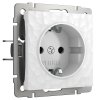 Werkel W1271101 Розетка с заземлением и шторками белый