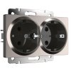 Werkel W1172002 Розетка двойная с заземлением глянцевый никель
