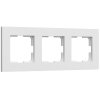 Werkel W0032961 Рамка из поликарбоната на 3 поста Slab белый софт