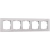 Werkel W0051117 Рамка из стекла на 5 постов Favorit дымчатый