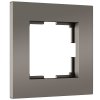 Werkel W0012963 Рамка из поликарбоната на 1 пост Slab бронза софт