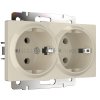 Werkel W1172003 Розетка двойная с заземлением слоновая кость