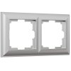 Werkel W0022206 Рамка из поликарбоната на 2 поста Fiore серебряный