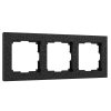 Werkel W0032408 Рамка из поликарбоната на 3 поста Hammer черный
