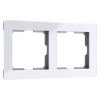 Werkel W0022701 Рамка из акрила на 2 поста Acrylic белый