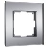 Werkel W0013106 Рамка из стекла на 1 пост Senso серебряный soft-touch