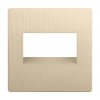 Werkel WL10-RJ45+RJ45-CP Накладка для двойной розетки Еthernet RJ-45 (шампань рифленый)