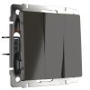 Werkel WL07-SW-3G Выключатель трехклавишный (серо-коричневый)
