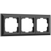 Werkel W0032208 Рамка из поликарбоната на 3 поста Fiore черный