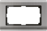 Werkel WL02-Frame-01-DBL Рамка Metallic для двойной розетки W0081602 Глянцевый никель