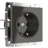 Werkel WL07-SKG-01-IP20 Розетка с заземлением (серо-коричневый)