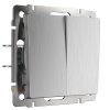 Werkel WL09-SW-2G-2W Выключатель двухклавишный проходной