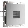 Werkel W1181009 Розетка Ethernet RJ-45 cеребряный рифленый