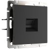 Werkel W1181008 Розетка Ethernet RJ-45 черный матовый