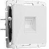 Werkel W1181041 Розетка Ethernet RJ-45 белый акрил