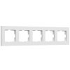 Werkel W0052961 Рамка на 5 постов Slab (белый софт)