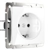 Werkel W1171101 Розетка с заземлением и шторками белая
