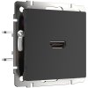 Werkel W1186008 Розетка HDMI черный матовый