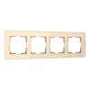 Werkel W0042443 Рамка из стекла на 4 поста Elite айвори