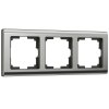 Werkel W0031602 Рамка из металла на 3 поста Metallic глянцевый никель