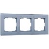 Werkel W0031115 Рамка из стекла на 3 поста Favorit серый