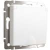 Werkel W1171261 Розетка с заземлением и шторками c крышкой IP44 белый матовый