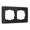 Werkel W0022448 Рамка из стекла на 2 поста Elite черный
