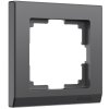 Werkel W0011864 Рамка из поликарбоната на 1 пост Stark графит матовый