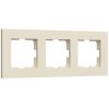Werkel W0032962 Рамка из поликарбоната на 3 поста Slab айвори софт