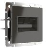 Werkel WL07-RJ-11 Розетка телефонная RJ-11 и Еthernet RJ-45 (серо-коричневый)