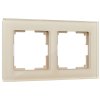 Werkel W0021111 Рамка из стекла на 2 поста Favorit шампань