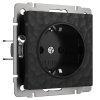 Werkel W1271008 Розетка с заземлением черный