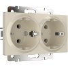 Werkel WL03-SKG-02-IP20 Розетка двойная с заземлением