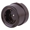Werkel W5671014 Розетка с заземлением коричневый ретро