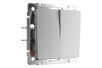Werkel WL06-SW-2G-2W Выключатель двухклавишный проходной