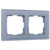 Werkel W0021115 Рамка из стекла на 2 поста Favorit серый