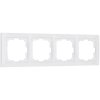 Werkel W0042001 Рамка из поликарбоната на 4 поста Snabb Basic белый