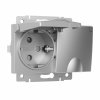 Werkel W1172206 Розетка двойная влагозащ. с зазем. с защит. крышками и шторками серебряный