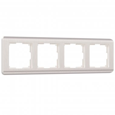 Фотография товара 'Werkel W0042113 Рамка из поликарбоната на 4 поста Stream перламутровый'