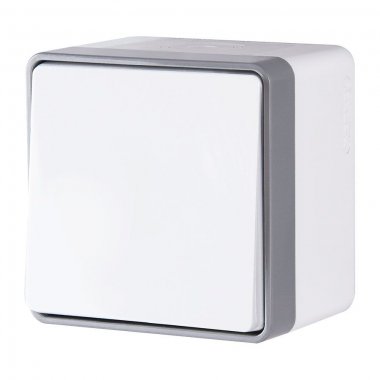 Фотография товара 'Werkel W5010201 Выключатель одноклавишный влагозащищенный Gallant белый'