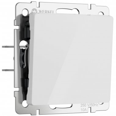 Фотография товара 'Werkel W1110041 Выключатель одноклавишный белый акрил'