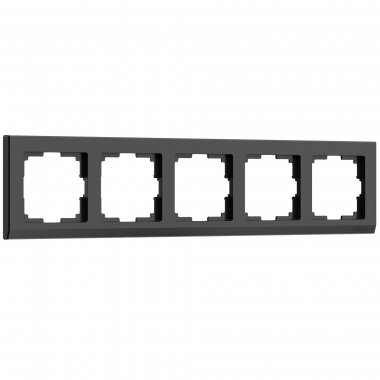 Фотография товара 'Werkel W0051808 Рамка из поликарбоната на 5 постов Stark черный'