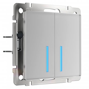 Фотография товара 'Werkel W4520606 Умный сенсорный выключатель двухклавишный'