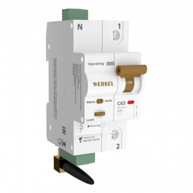 Фотография товара 'Werkel W1001P6301 Умный автоматический выключатель 1 P 63 A C 6 kA'