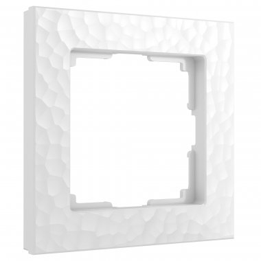 Фотография товара 'Werkel W0012401 Рамка из поликарбоната на 1 пост Hammer белый'