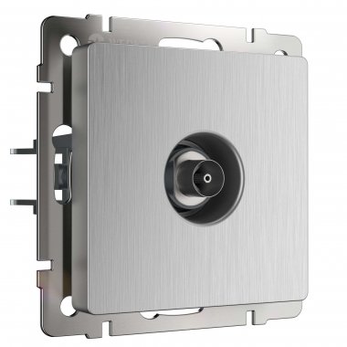 Фотография товара 'Werkel W1183009 ТВ-розетка оконечная cеребряный рифленый'