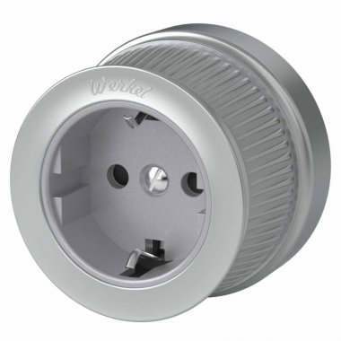 Фотография товара 'Werkel WL19-10-02 Розетка с заземлением и шторками'